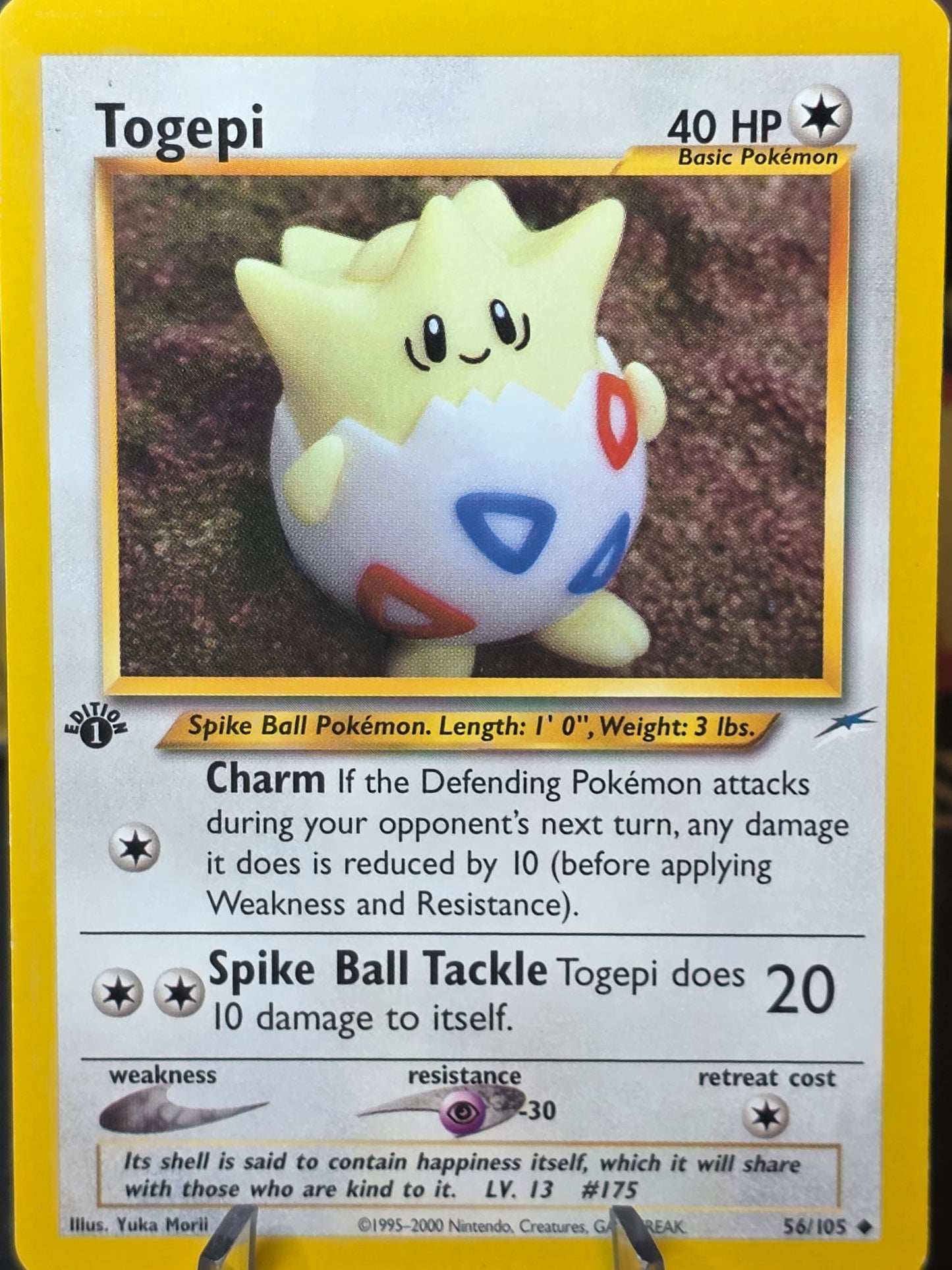 Pokemon Cards: Neo Destiny 1st Edition Uncommon: Togepi 56/105