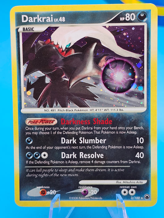 Darkrai 3/100 HOLO Rare Majestic Dawn Pokémon Card 3/100