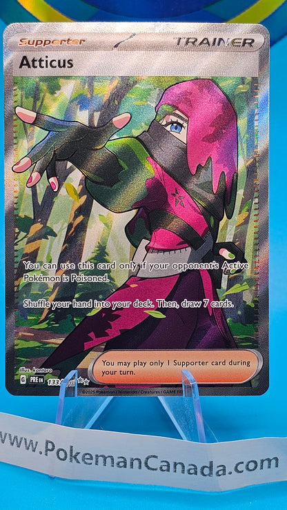 2024 Pokemon SV Prismatic Evolutions Atticus Ultra Rare 133/131 #133
