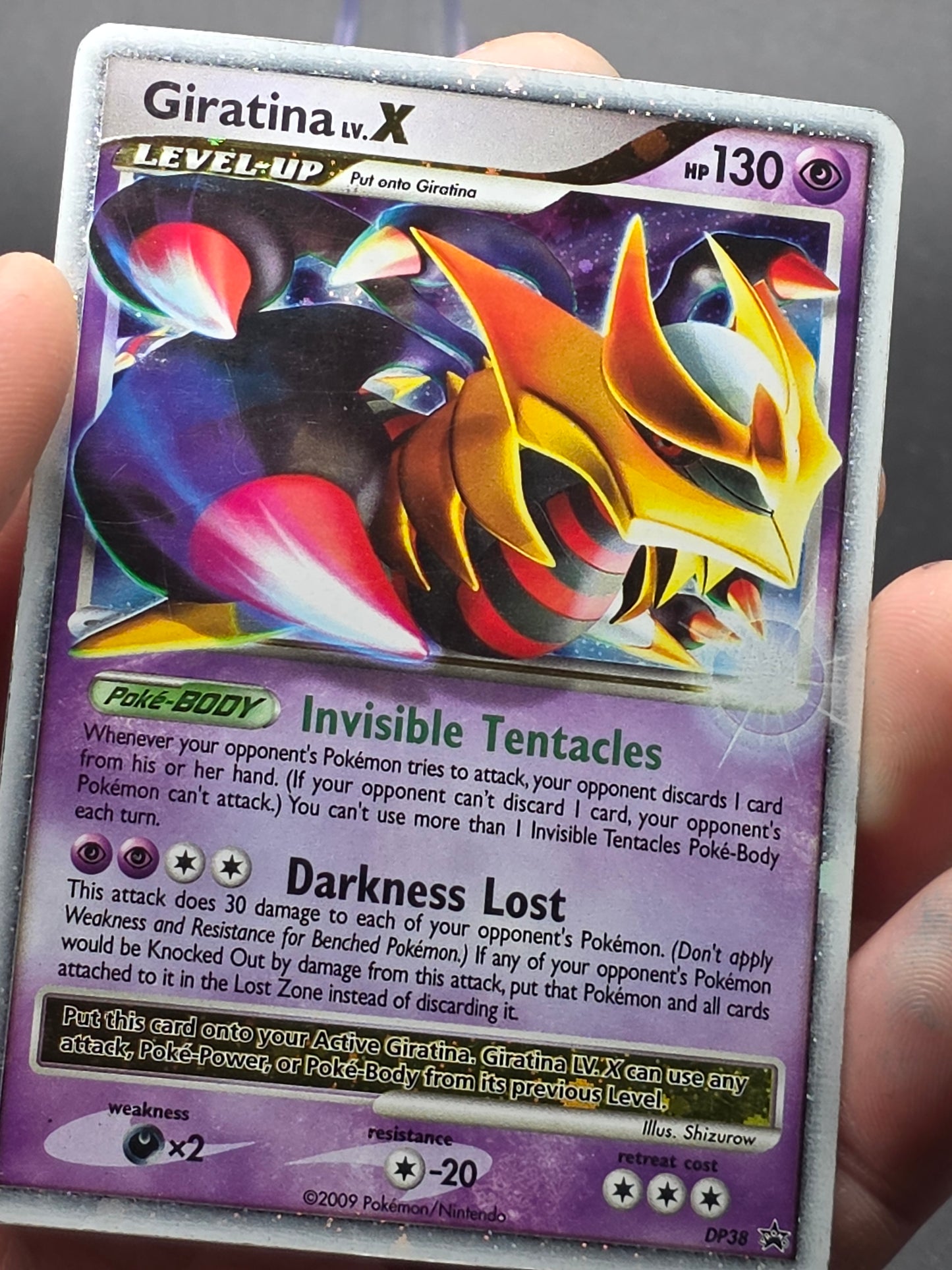 Giratina LV.X DP38 Diamond and Pearl Black Star Promo