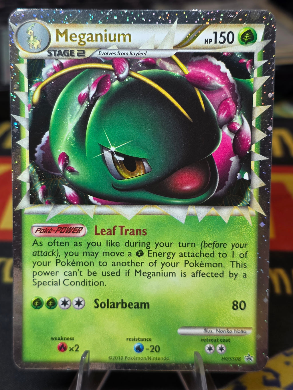 Meganium Pokemon TCG PRIME HGSS HGSS08 Promo Holo English 2010