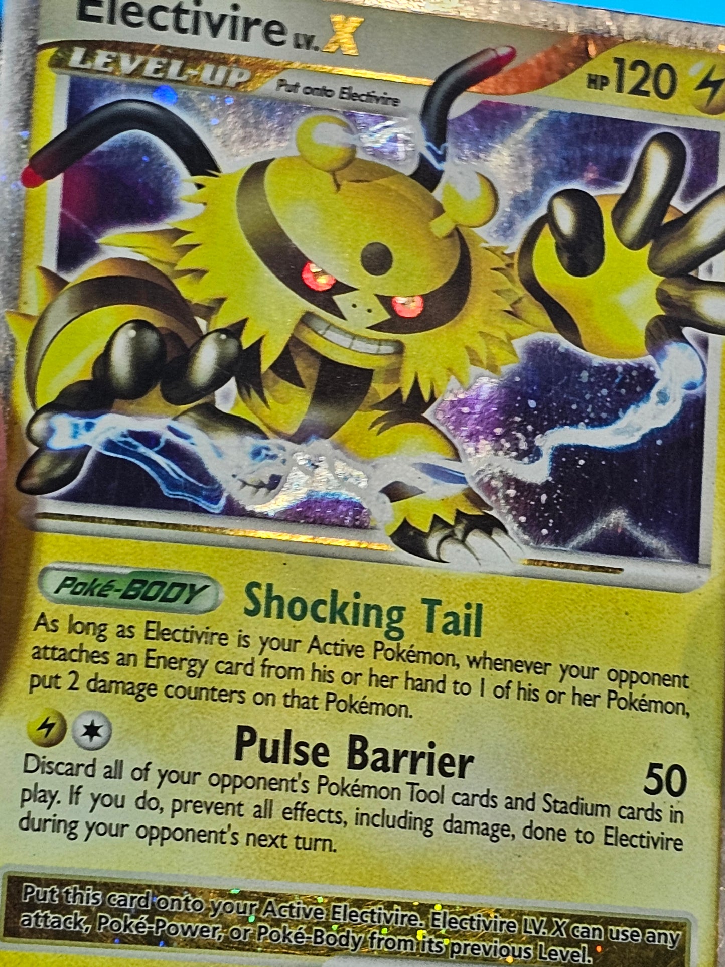 Pokémon Electivire LV X Mysterious Treasures 121/123 Holo Ultra Rare