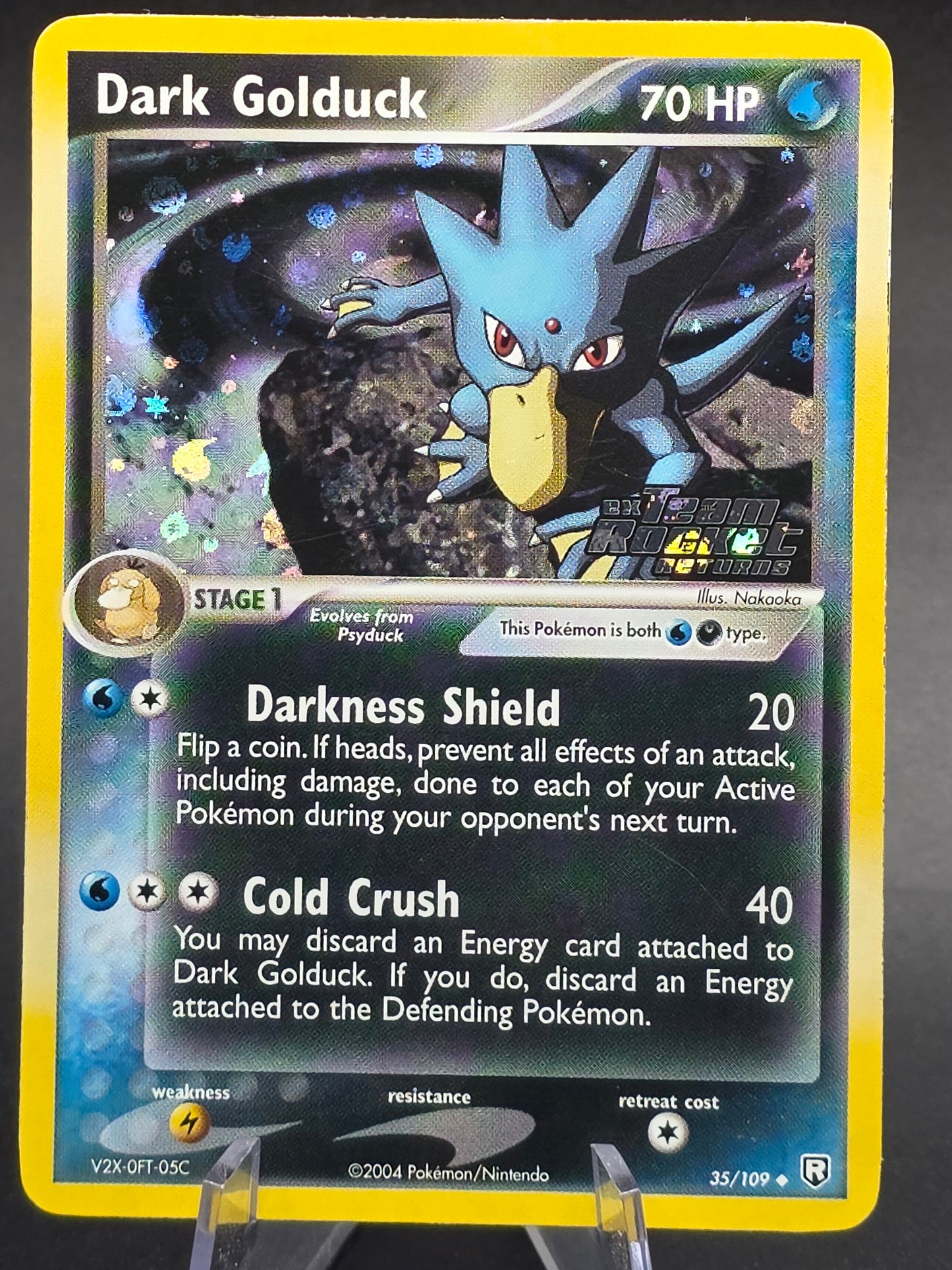Dark Golduck 35/109 Team Rocket Returns-Holo-Stamped-Light Play