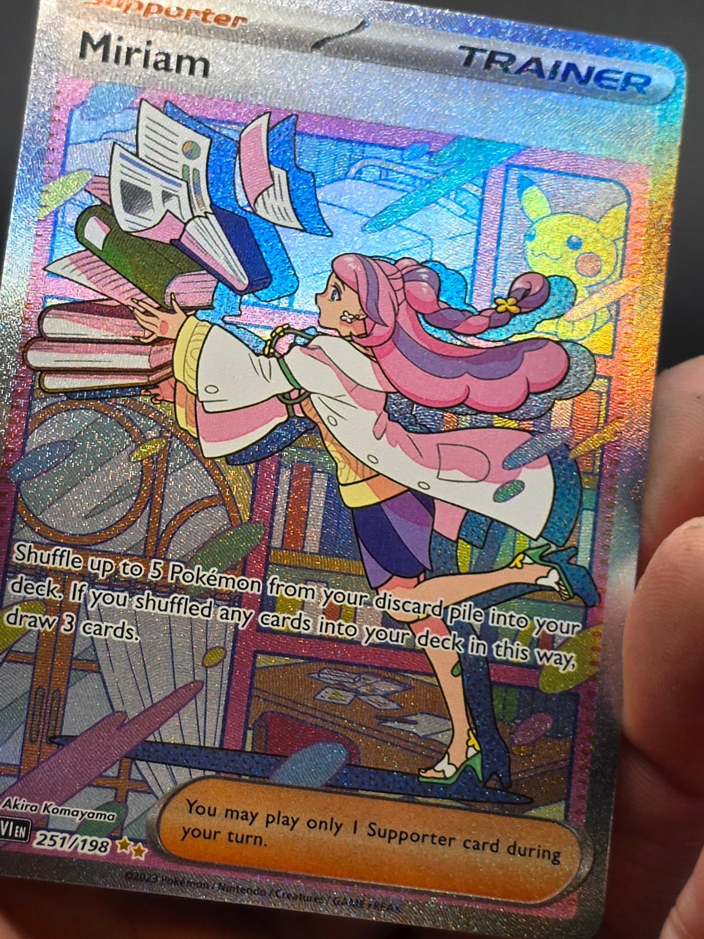 Miriam - 251/198 - Pokemon Scarlet Violet Base Special Illustration Rare NM