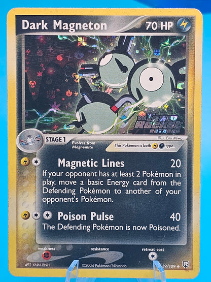 Dark Magneton 39/109 EX Team Rocket Returns Stamped Pokemon Holo Foil Rare Lp/NM