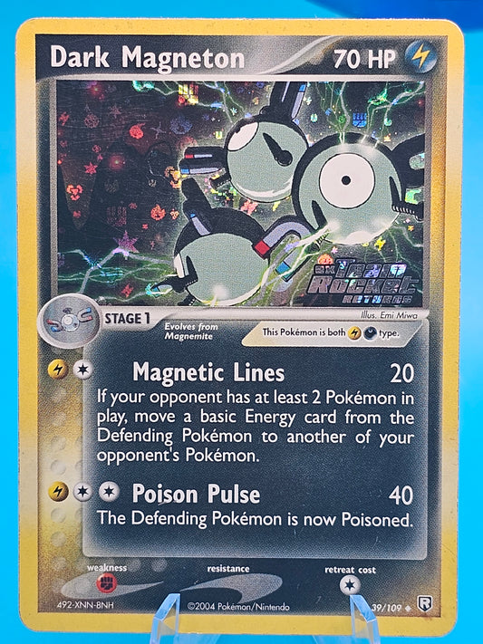 Dark Magneton 39/109 EX Team Rocket Returns Stamped Pokemon Holo Foil Rare Lp/NM