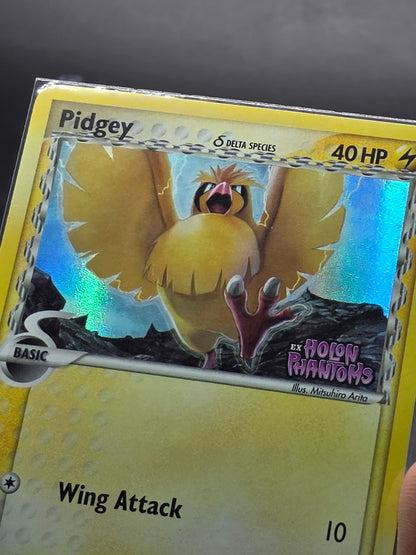 Pidgey Ex Holon Phantoms 77/110 Reverse Holo Common - NM