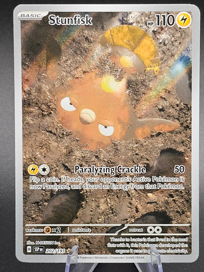 Stunfisk 202/191 (SSP) Surging Sparks NM Illustration Rare Pokemon Card 202/191