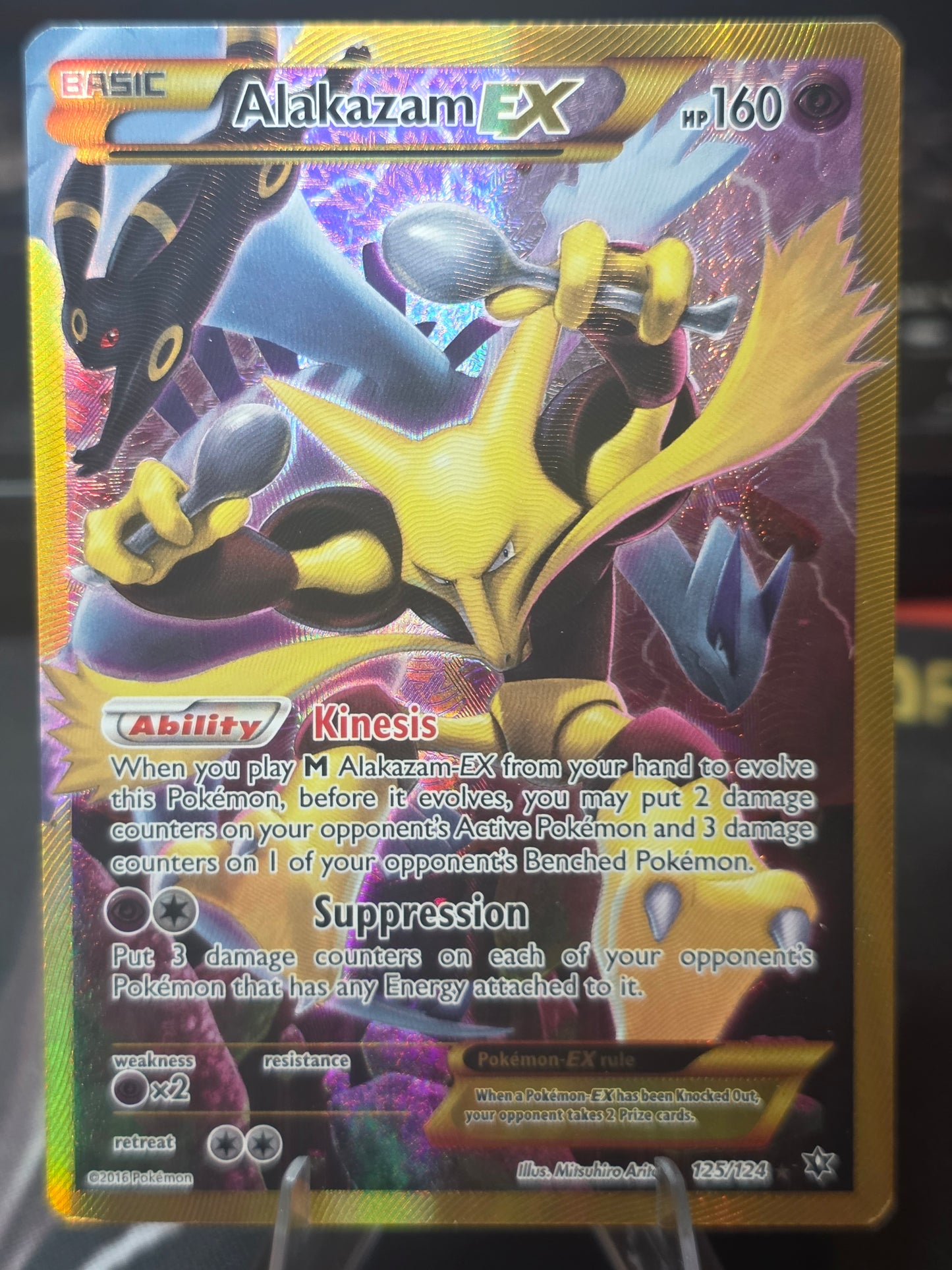 Alakazam EX (Secret) 125/124 XY - Fates Collide LP/LP Pokemon