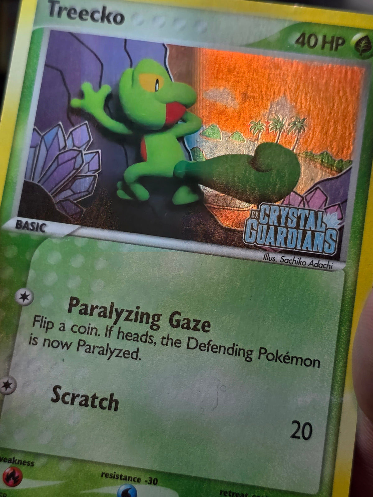 Treecko 67/100 EX Crystal Guardians Reverse Holo