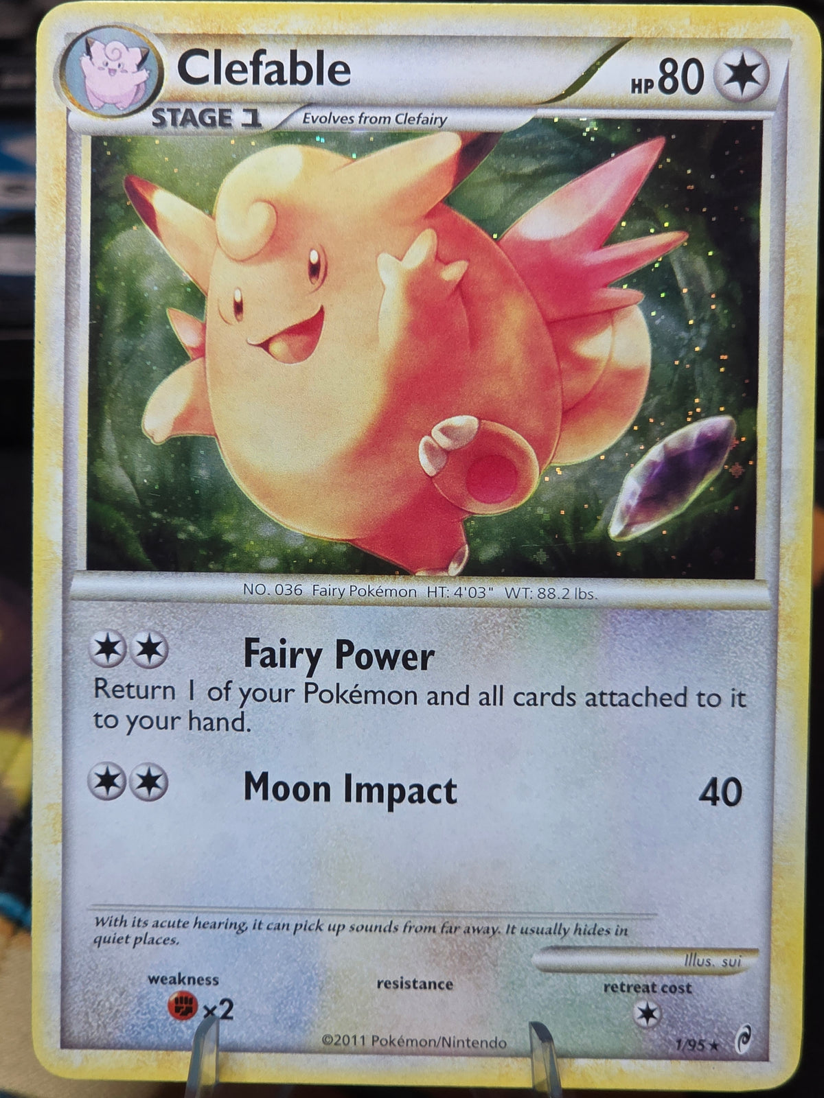 Clefable 1/95 Call of Legends Holo Rare 2011