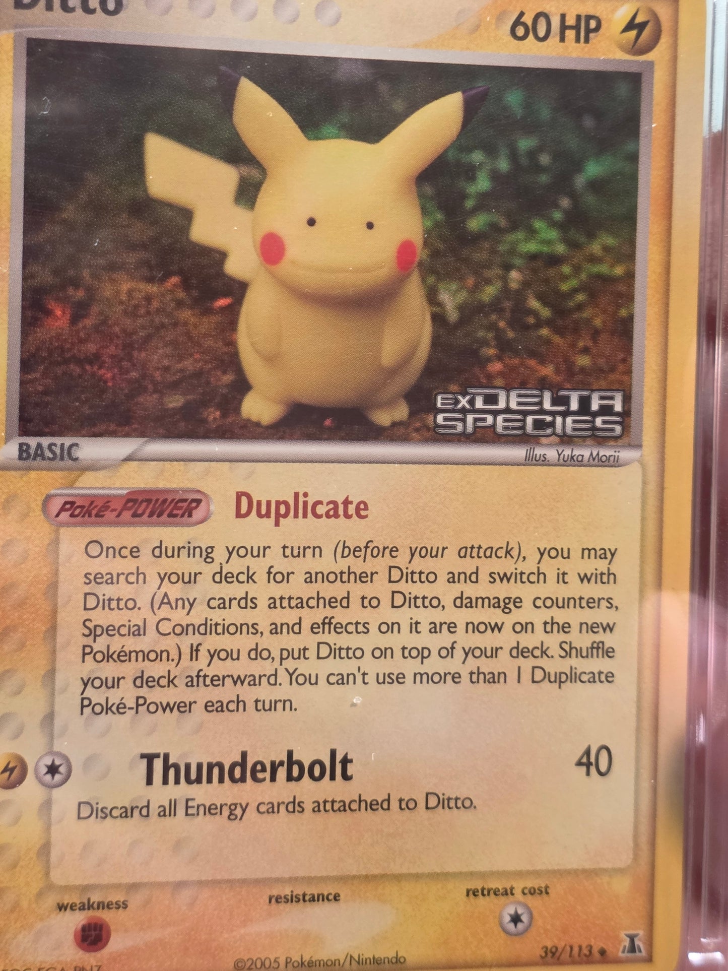 Pikachu Ditto Delta Species Stamped Reverse Holo NM/LP