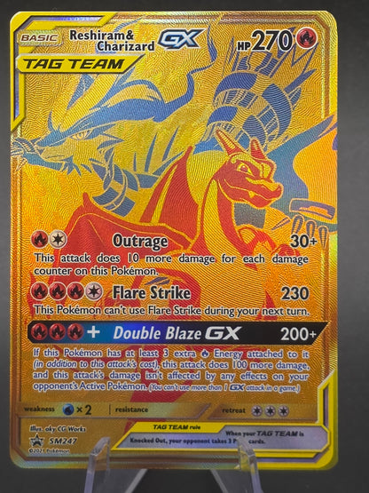 Reshiram & Charizard GX Holo Promo SM Promos SM247 NM