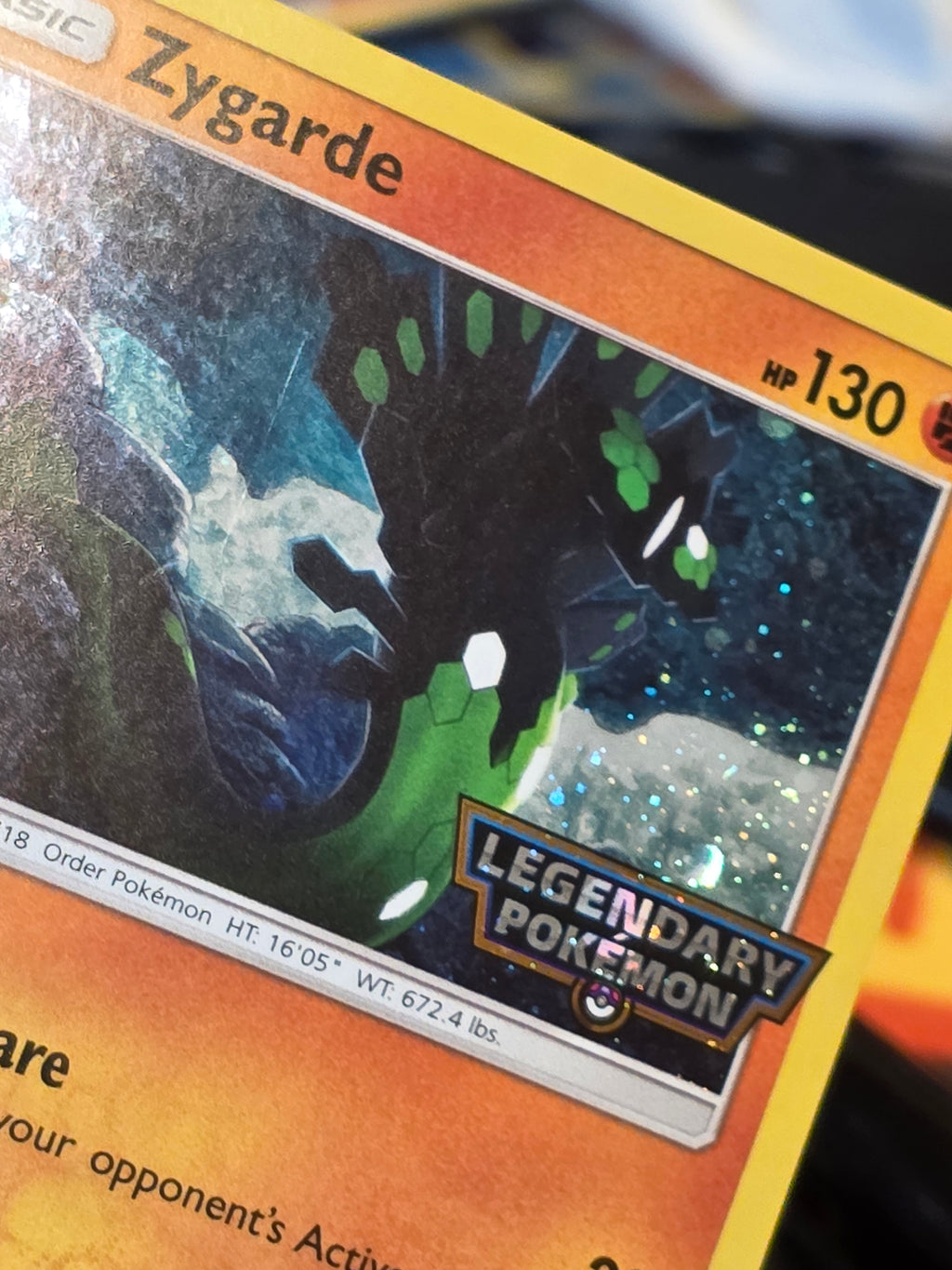 Zygarde 72/131 Cosmos Holo Rare TCG Promo Stamped Legendary Pokémon