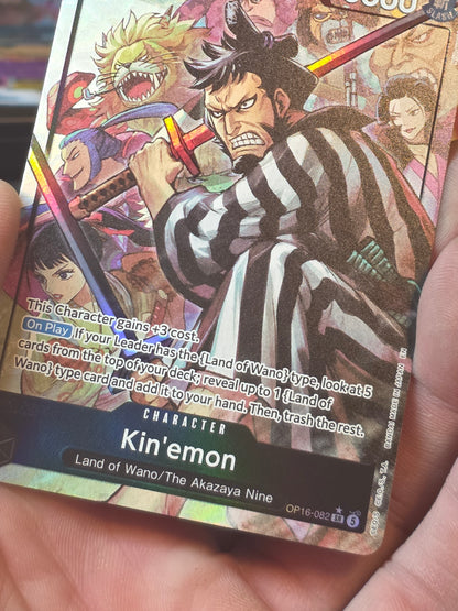 Kin'emon OP16-082 SR ALT ART The Time of Battle One Piece TCG EN