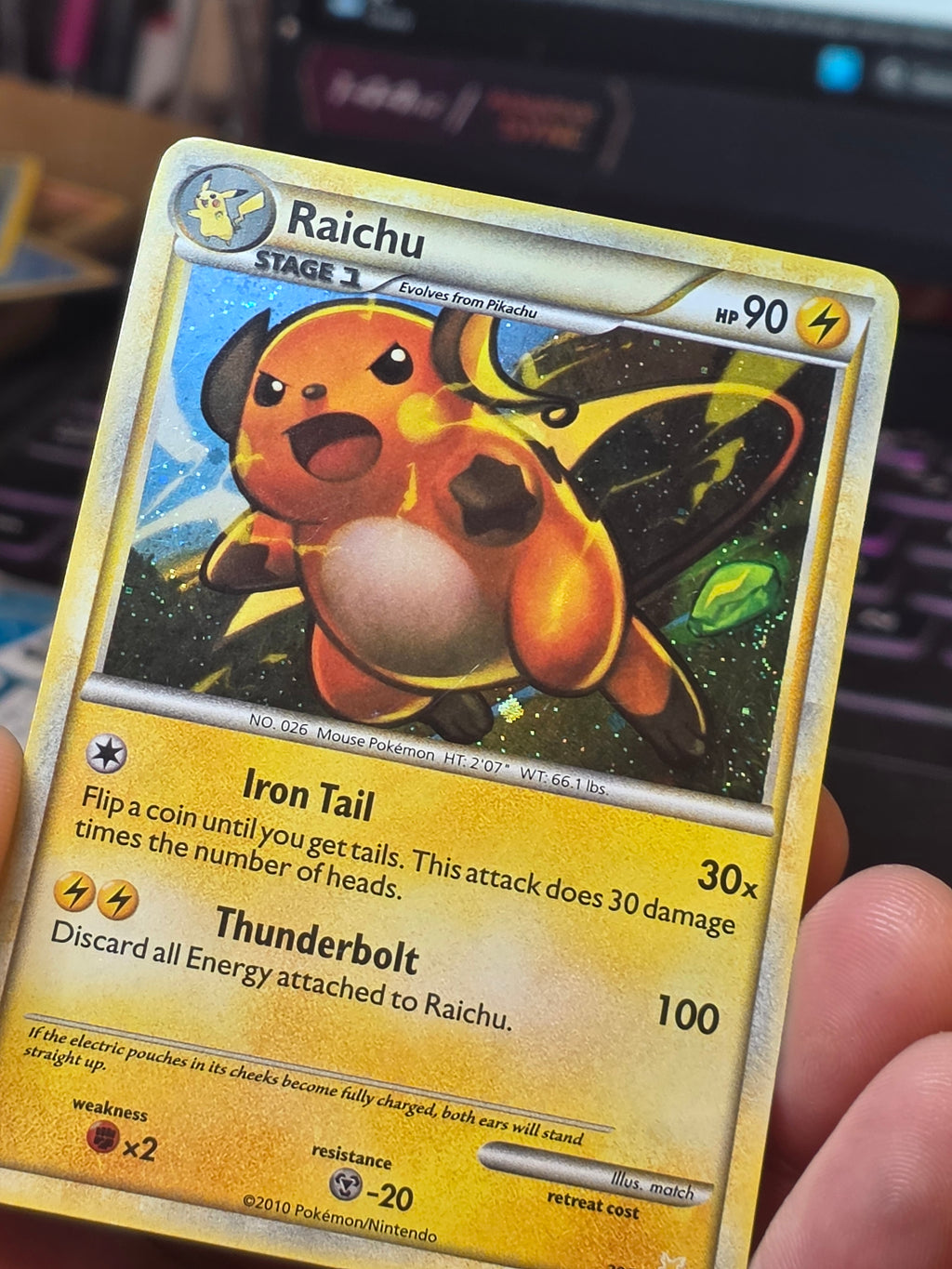 Raichu (#30 Holo) HGSS Trainer Kit: Gyarados & Raichu Common 30