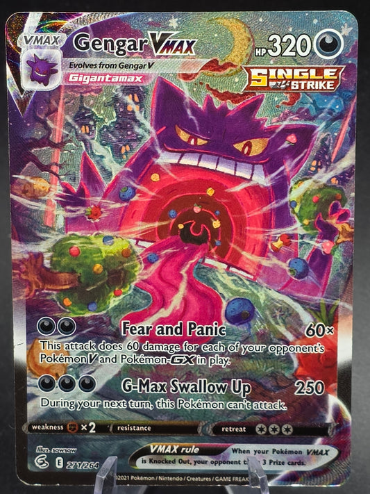 Gengar VMAX Fusion Strike Secret Rare Full Alt Art #271