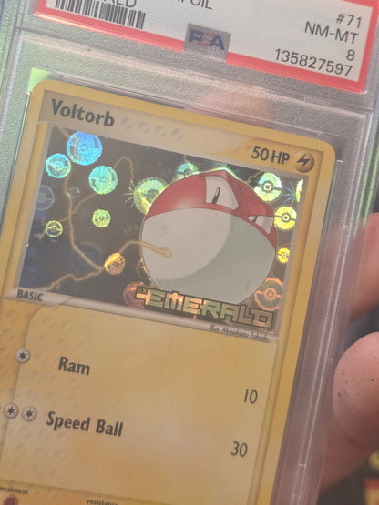 Voltorb EX Emerald Reverse Holo #71 PSA 8