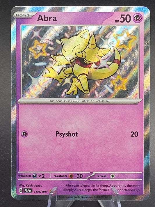 Abra 148/091 SV: Paldean Fates Baby Shiny - Shiny Rare Pokemon TCG | NM 148/091