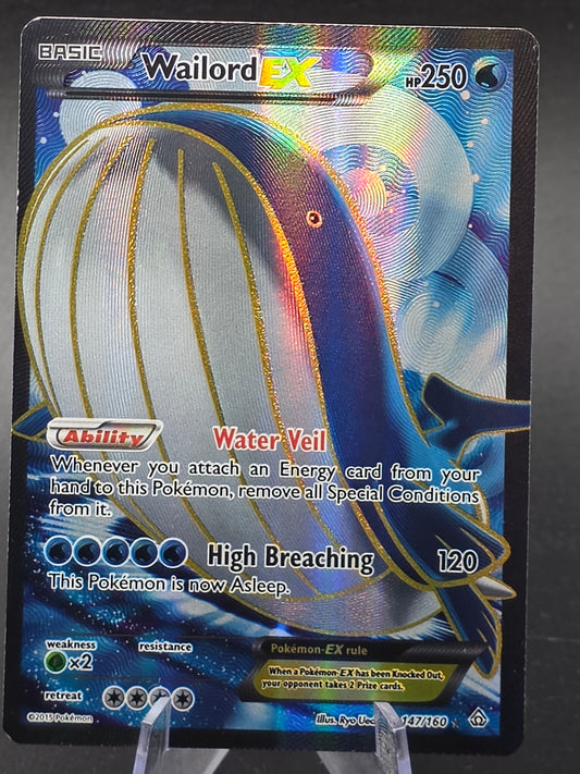 WAILORD EX 2015 POKEMON XY PRIMAL CLASH #147 FULL ART