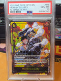 2025 ONE PIECE OP10 #118 MONKEY D LUFFY ROYAL BLOOD ALT ART PARALLEL SEC PSA 10
