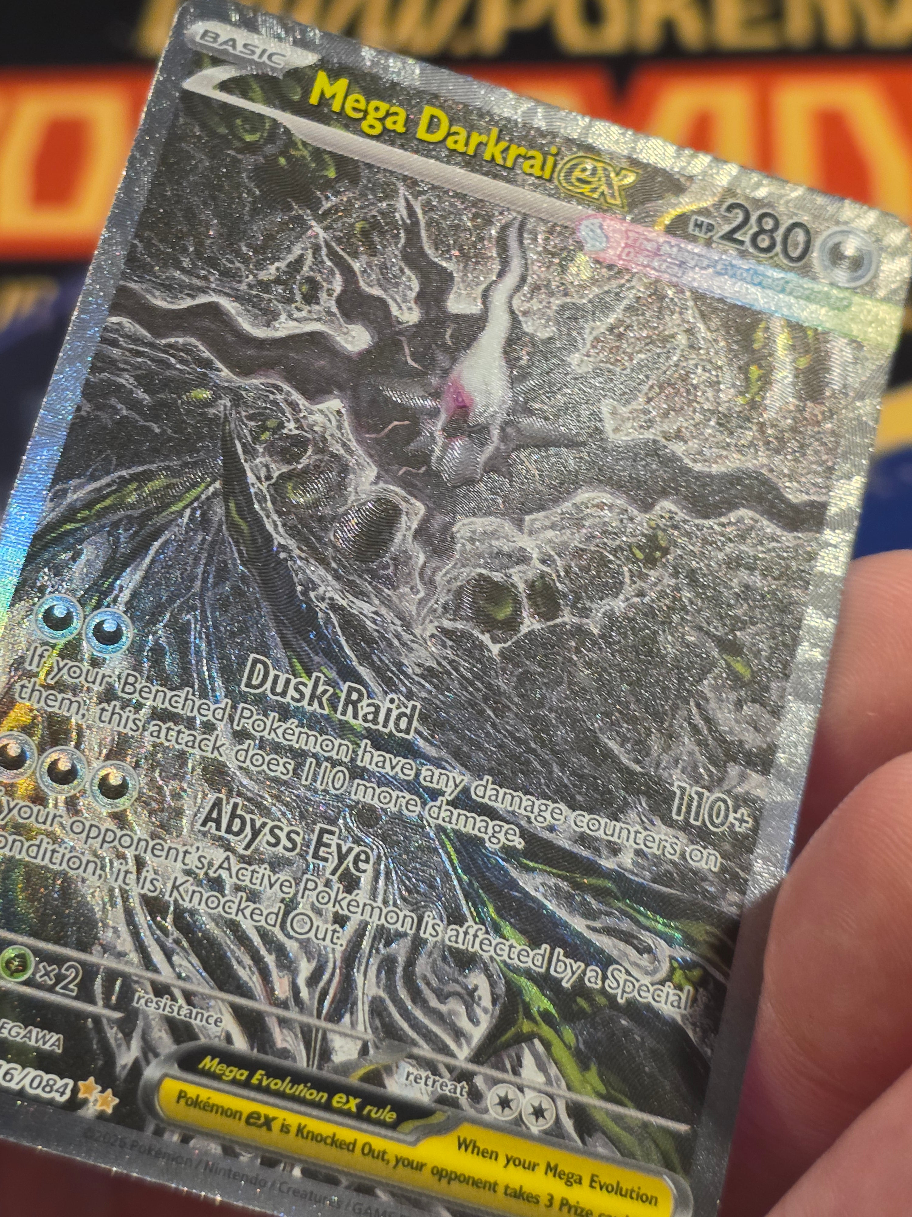 Mega Darkrai ex 116/084 SIR Pitch Black Pokémon TCG English Holo Raw NM
