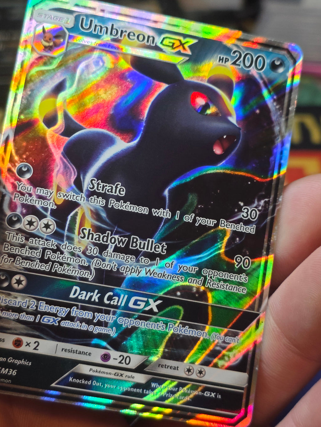 Umbreon GX Sun & Moon Promo Promo SM36