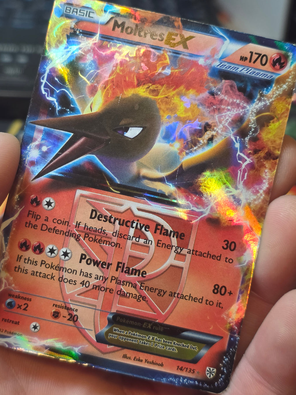 Moltres EX (Team Plasma) Plasma Storm Ultra Rare 14