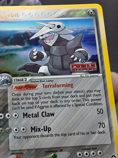 Pokemon Card TCG - Aggron #1/108 - EX Power Keepers - Stamped Holo - 2007