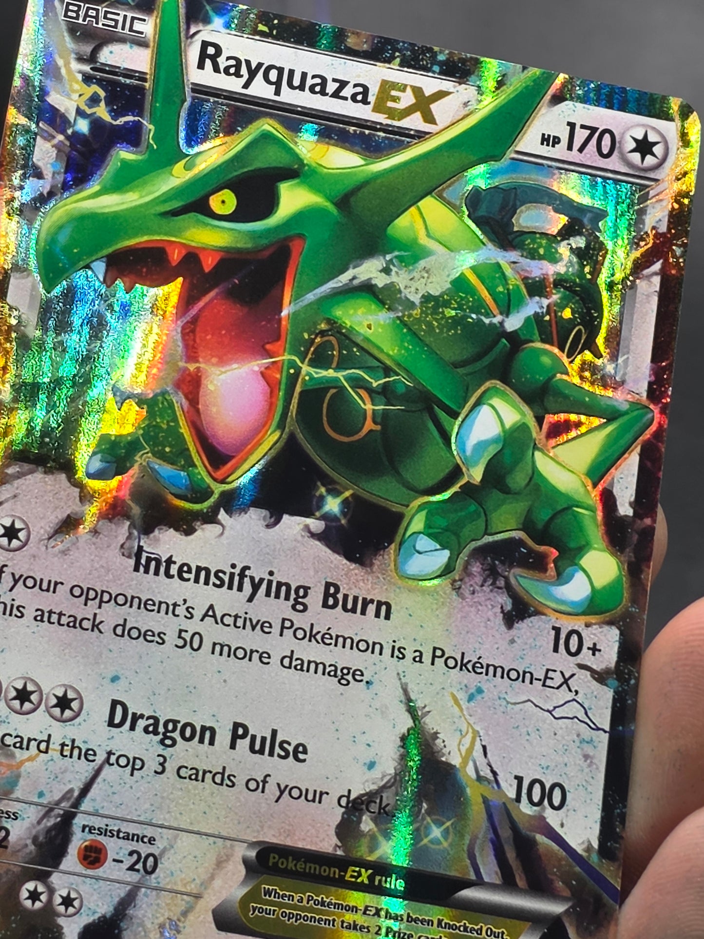 Rayquaza EX Ultra Rare Holo #75 Pokemon Roaring Skies MP