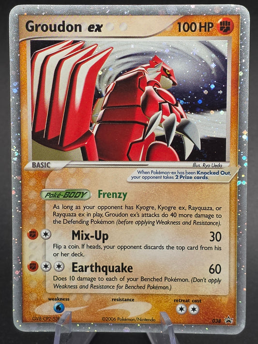 Groudon-EX Nintendo Black Star Promos #38 Holo Ultra Rare Pokémon TCG 2006 LP/MP