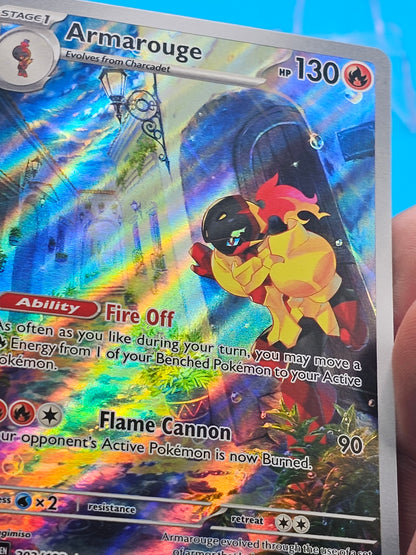 Armarouge - 203/198 Scarlet & Violet Illustration Rare Pokemon - NM/MINT