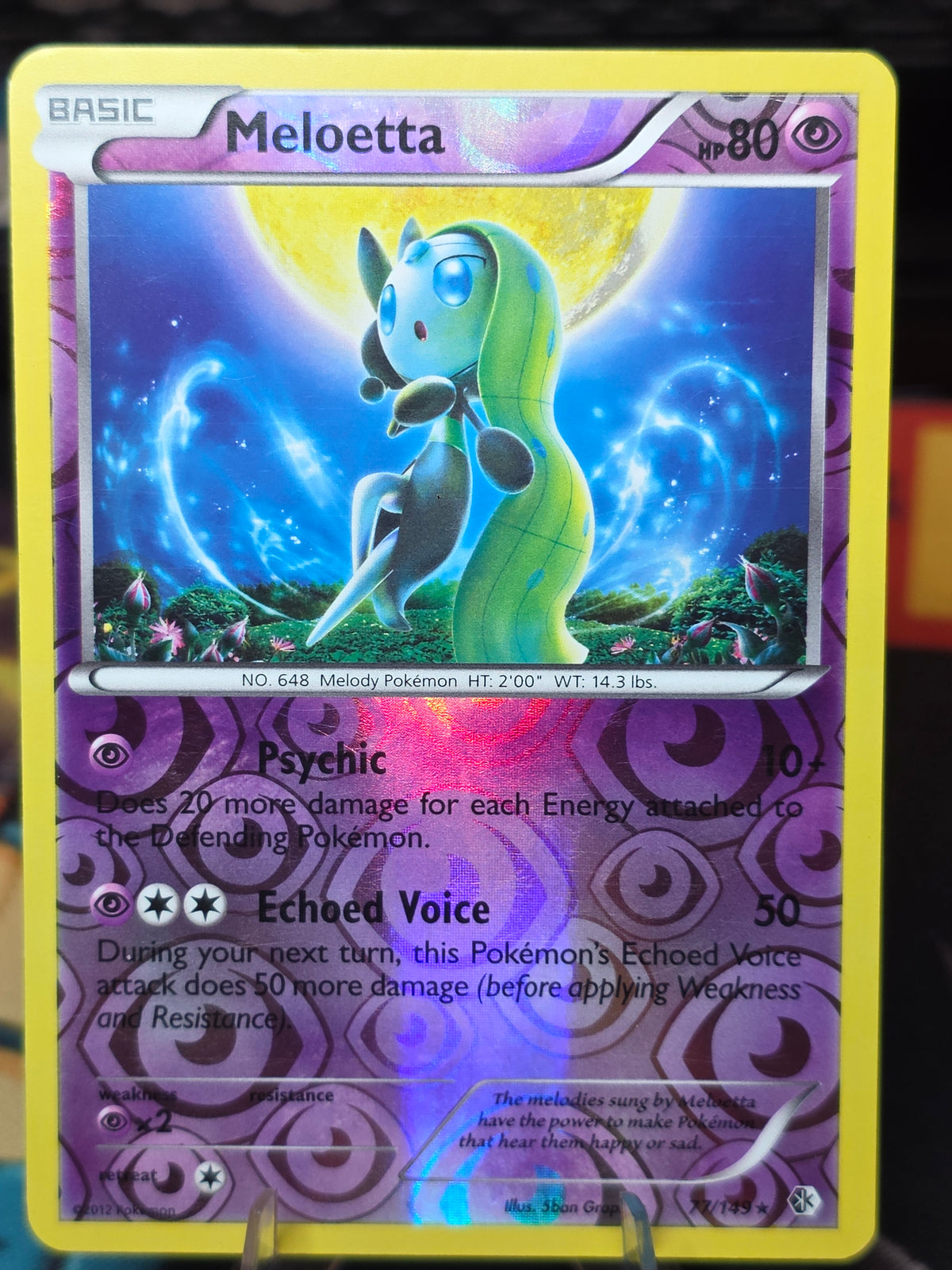 Meloetta 77/149 Boundaries Crossed Reverse Holo