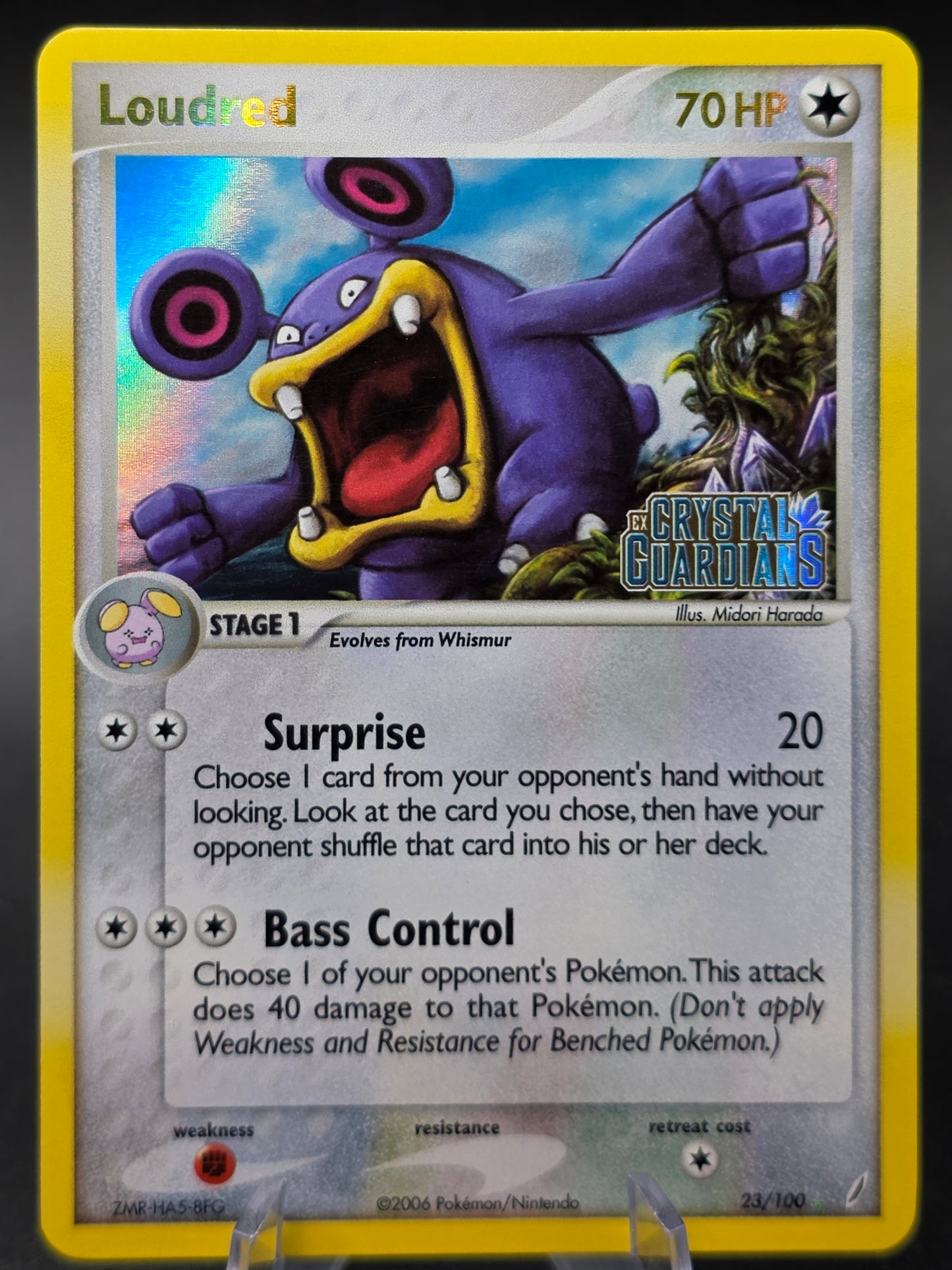 Loudred - 23/100 - Crystal Guardians [Reverse-Holo] - NM