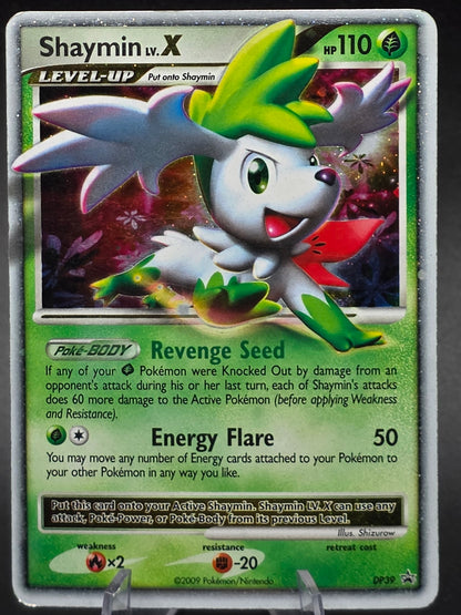 Shaymin Lv. X DP39 Diamond Pearl Holo Ultra Rare English