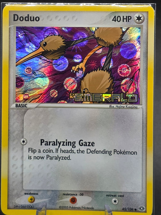 Pokemon EX Emerald Doduo #45/106 Reverse Holo Near Mint NM