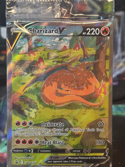 Charizard Promo Cards SWSH260, SWSH261, SWSH262 UPC2, Sealed Pack