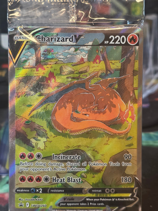 Charizard Promo Cards SWSH260, SWSH261, SWSH262 UPC2, Sealed Pack