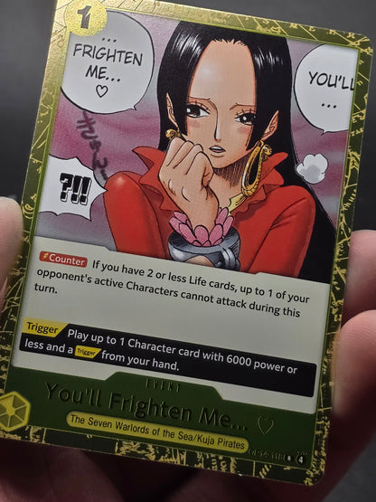 2026 One Piece The Azure Sea's Seven You'll Frighten Me Gold Don Card