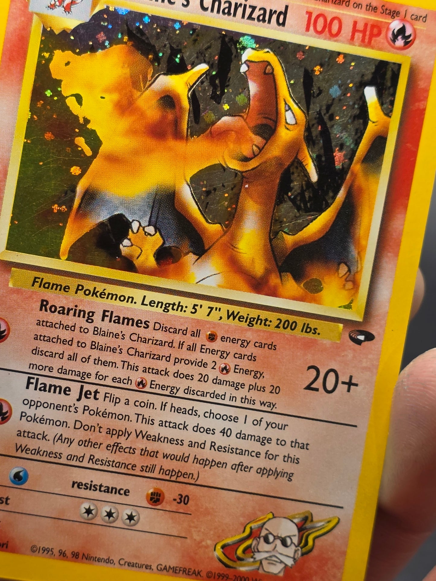 Pokemon TCG Blaine's Charizard 2/132 Gym Challenge Holo MP/HP