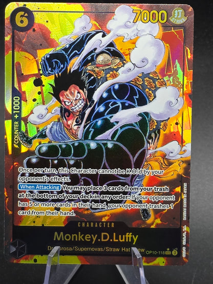 Monkey.D.Luffy SEC Alt Art One Piece OP10-118  TCG English Edition - Royal Blood