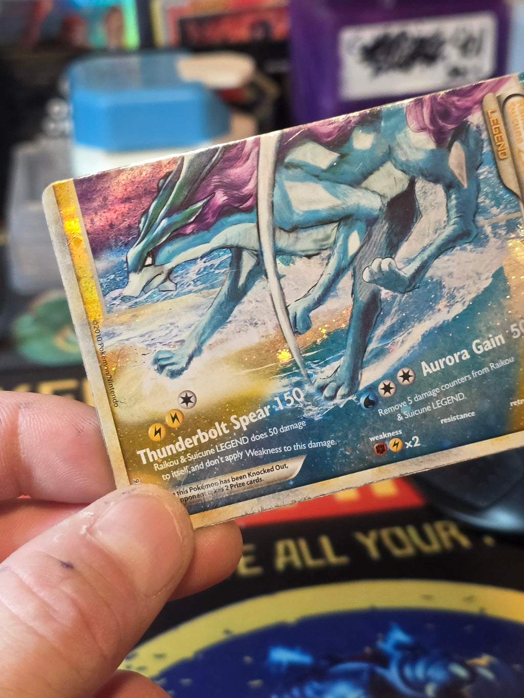 Raikou & Suicune LEGEND 93/95 LEGEND HGSS Unleashed Pokemon HOLO