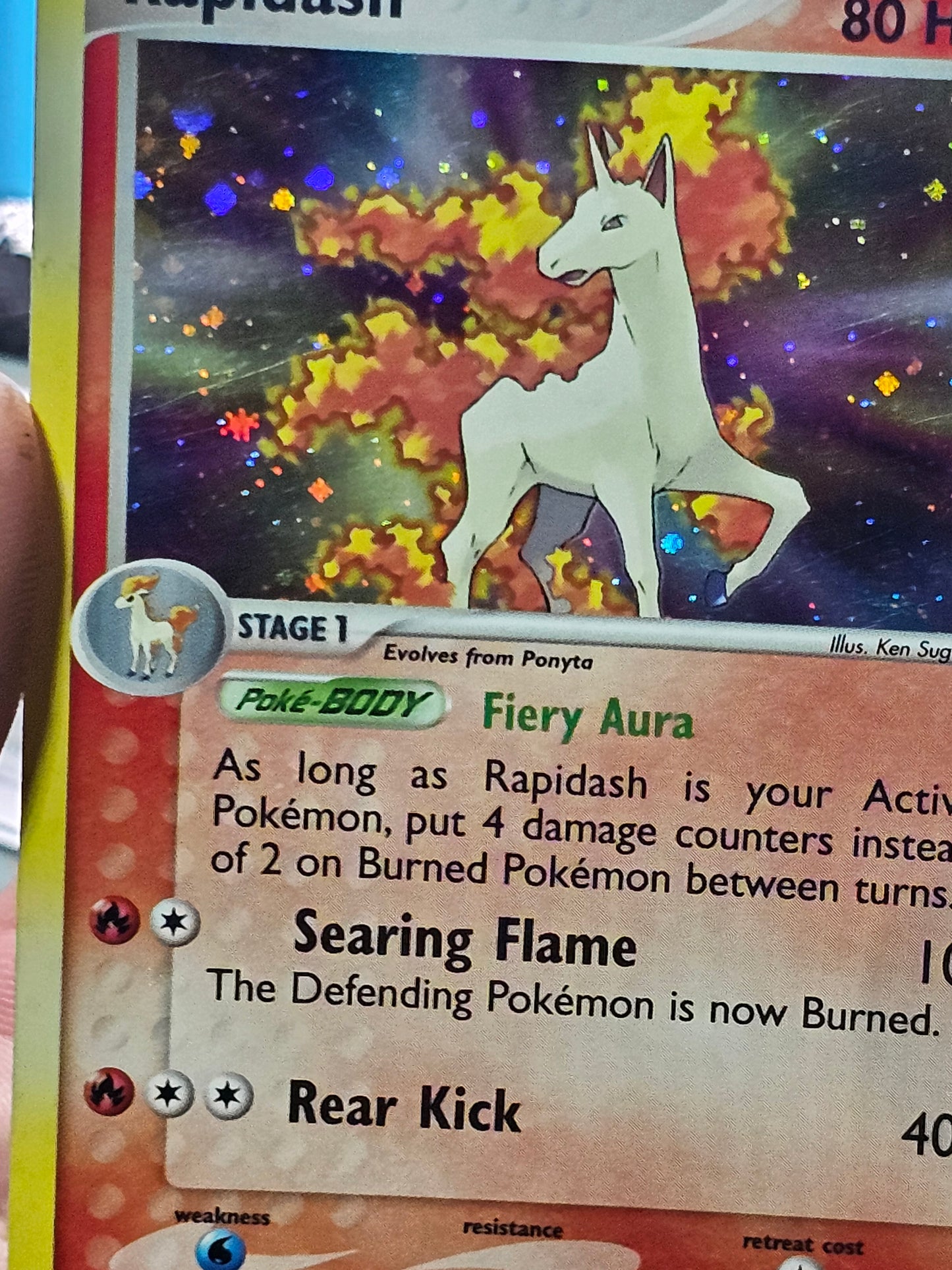 Rapidash Holo - 13/112 - Fire Red/Leaf Green - Near Mint Pokemon Card 13/112