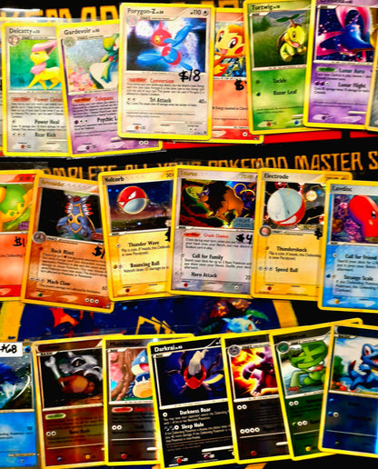 LOT of 50 Holo and Rh stamped mid era cards all in good shape