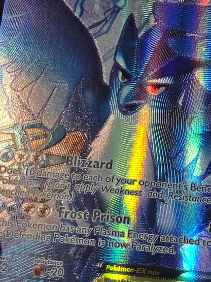 Articuno EX ULTRA RARE Team Plasma Storm 132/135 Pokemon Holo Foil LP