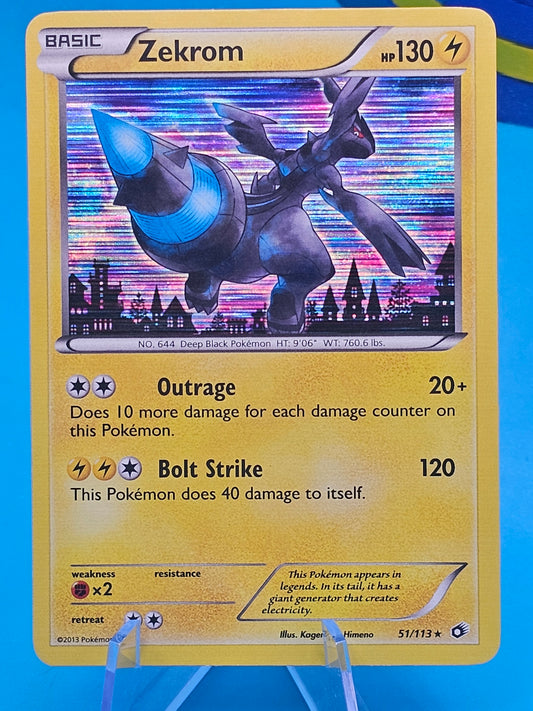 Zekrom 51/113 Legendary Treasures Holo Rare Pokémon TCG 51/113