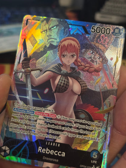 Rebecca OP04-039 Leader ALT ART English One Piece Card Kingdoms Of Intrigue