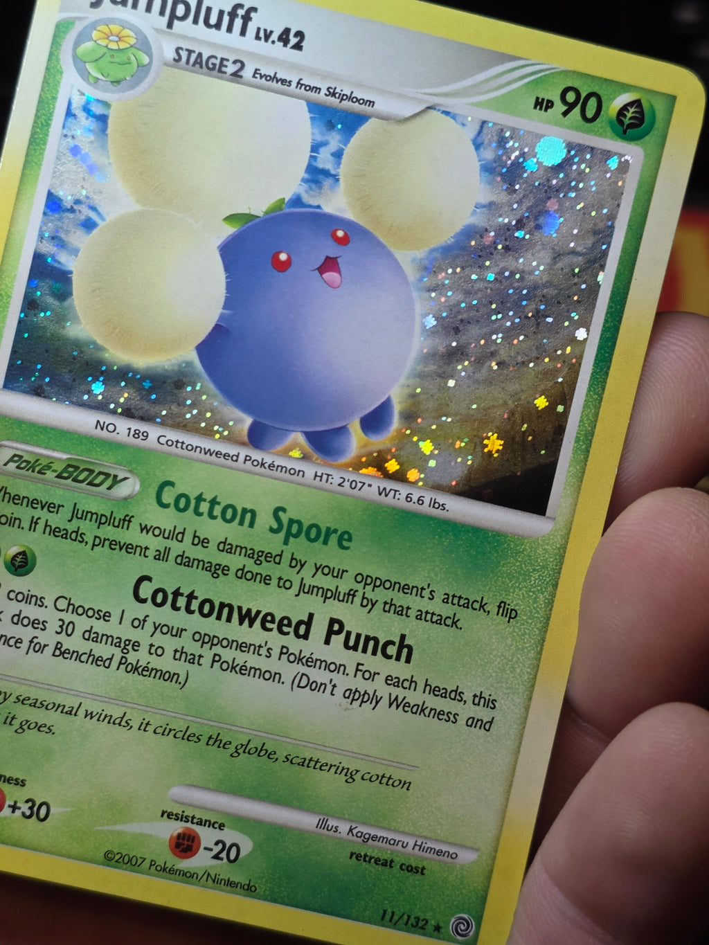 Jumpluff 11/132 Secret Wonders Holo Rare Holo