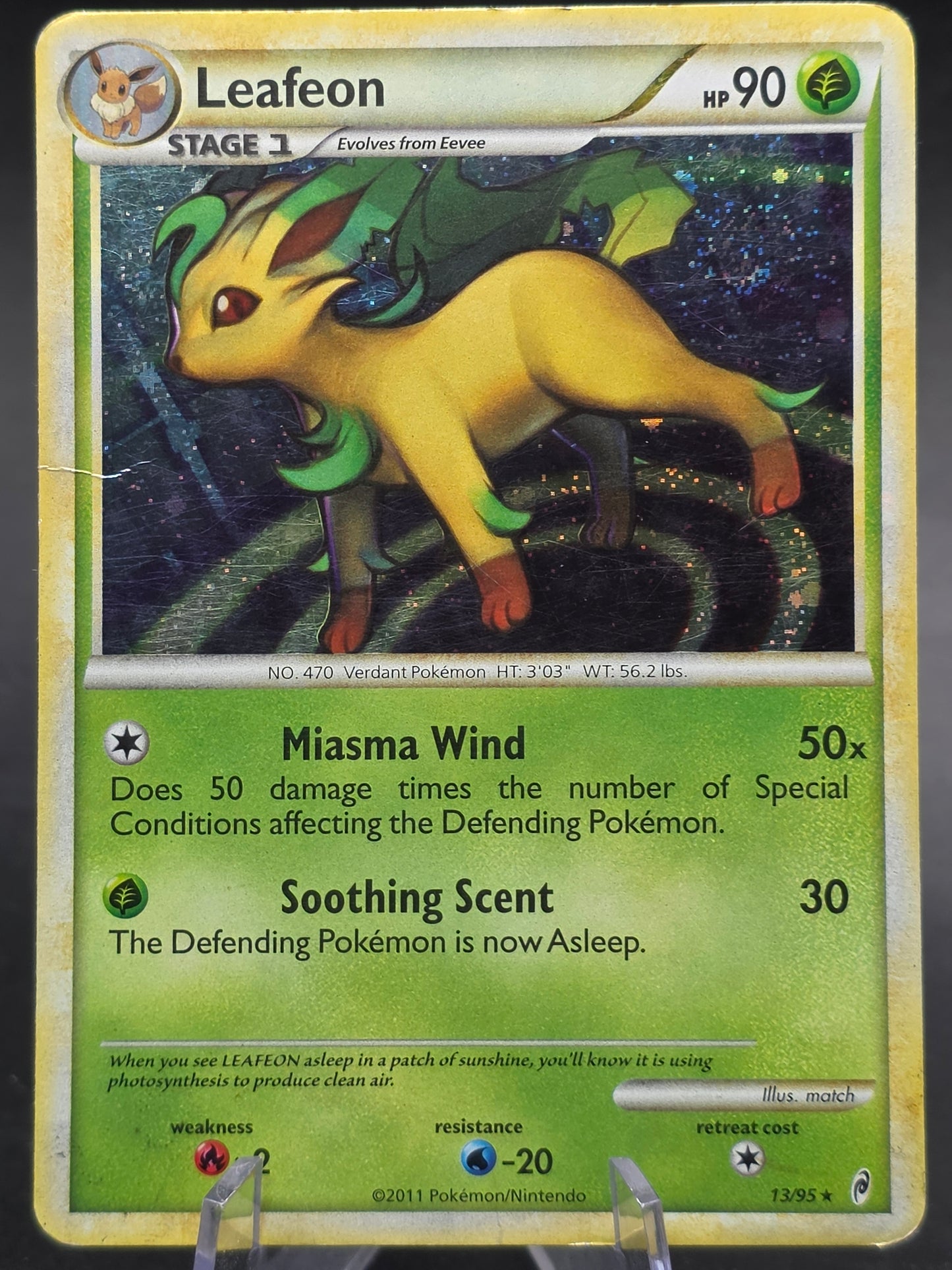 Leafeon - 13/95 - Pokemon Call of Legends Holo Card MP/HP