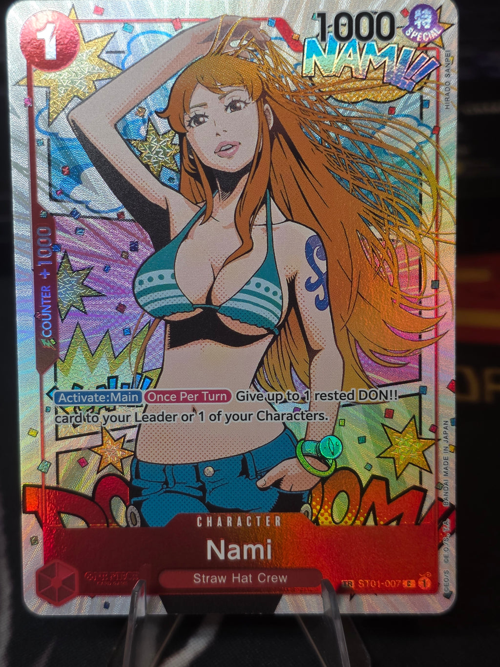 One Piece Card Game TCG OP06 Nami ST01-007 Treasure Rare